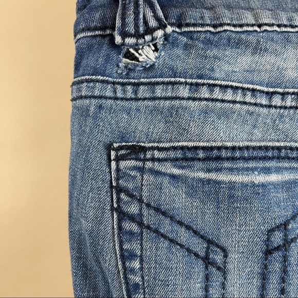 Vigoss Size 26 The Thompson Roll Cigarette Distressed Jeans Grunge Low Rise - Picture 5 of 10